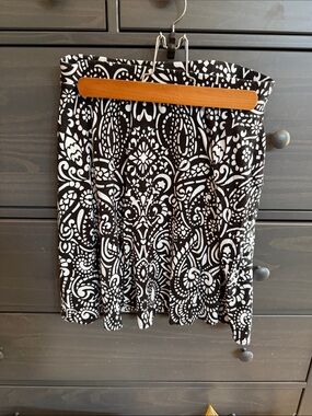 Cynthia Rowley Black and White Patterned Skirt